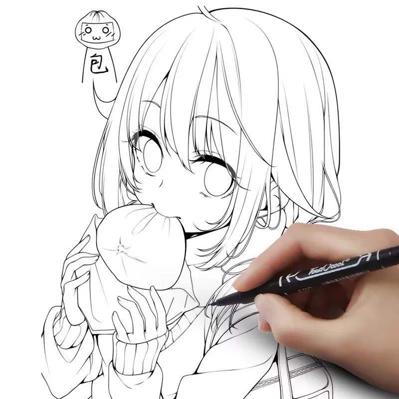 Whiteboard Marker Set - 3本セットのデュアルチップ永久ペイントマーカーセット、防水・耐色褪せ性のある黒と青のインク、多用途アート描画ペン、使用可能