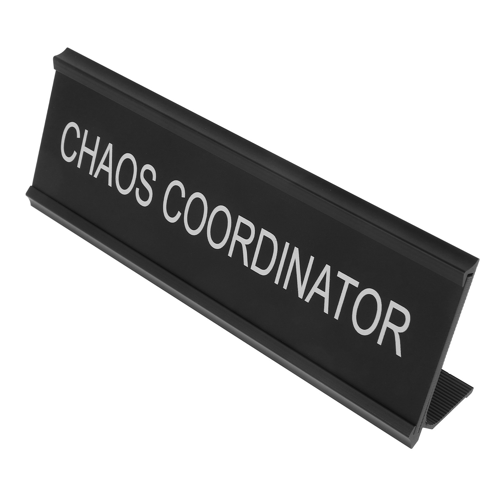 Desk Name Plate - カオスコーディネーター デスクプレート L字型 アルミ合金 ネームプレート オフィス