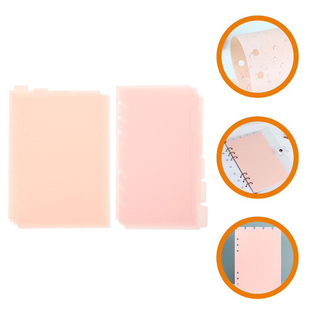 Index Tab Divider - 2セット ノートインデックスディバイダー カラフルなプラスチック製バインダータブ 取り外し可能なノートパッドディバイダータブ ジャーナル、レポート、ファイルディバイダー用