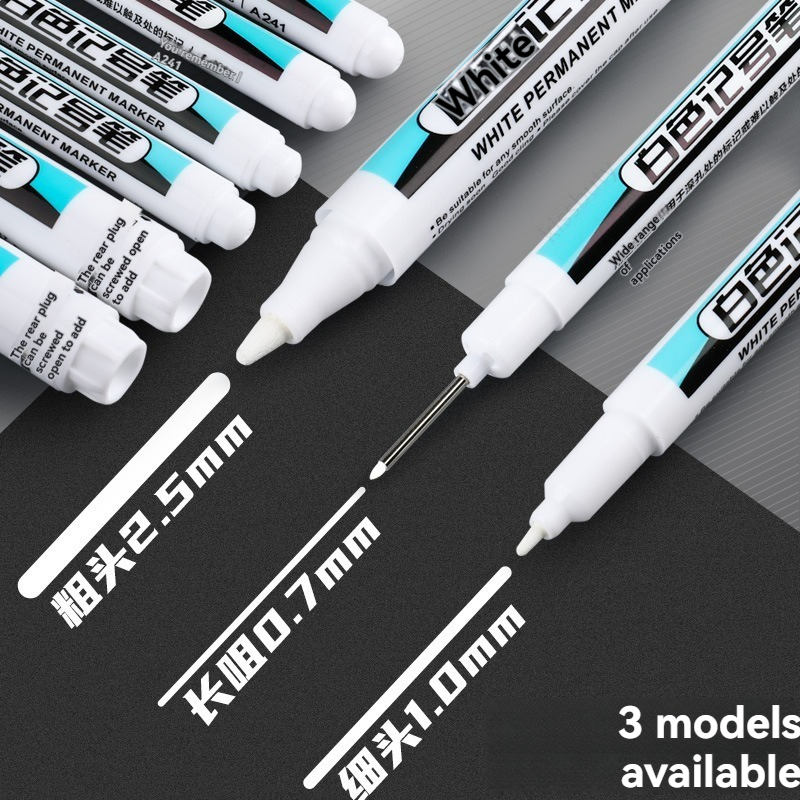 Whiteboard Marker Set - 1/10/20 個白永久マーカーペンセット 0.7/1.0/45 ミリメートルマーカーペイントペンインクプラスチック革ガラス石金属画材用
