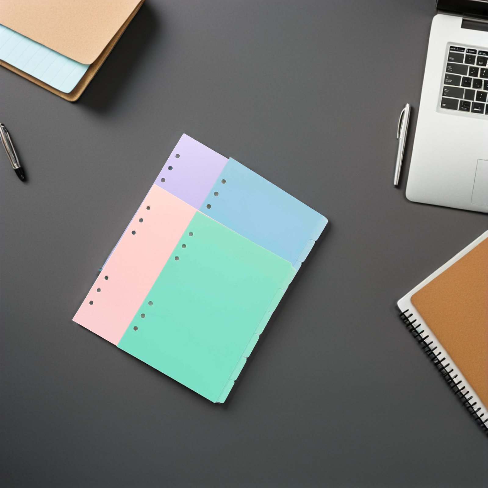 4個セットのインデックス付き仕切り板。プラスチック製で、破れ - Index Tab Divider のレビューと価格