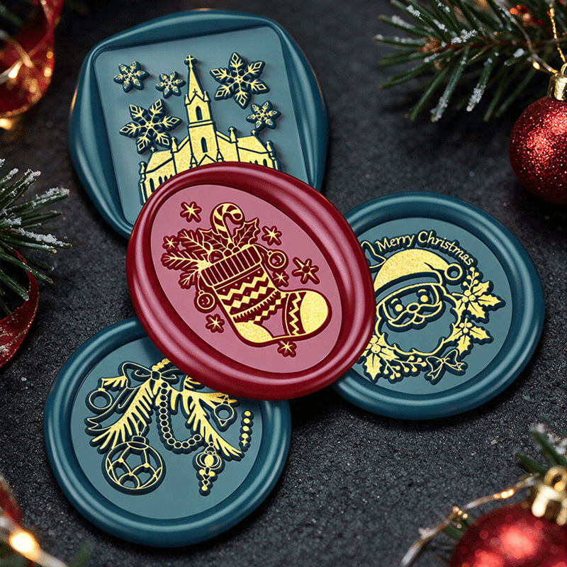 2026年クリスマスシリーズ フラットカービング真鍮製ワック - Wax Seal Stamp Kit のレビューと価格