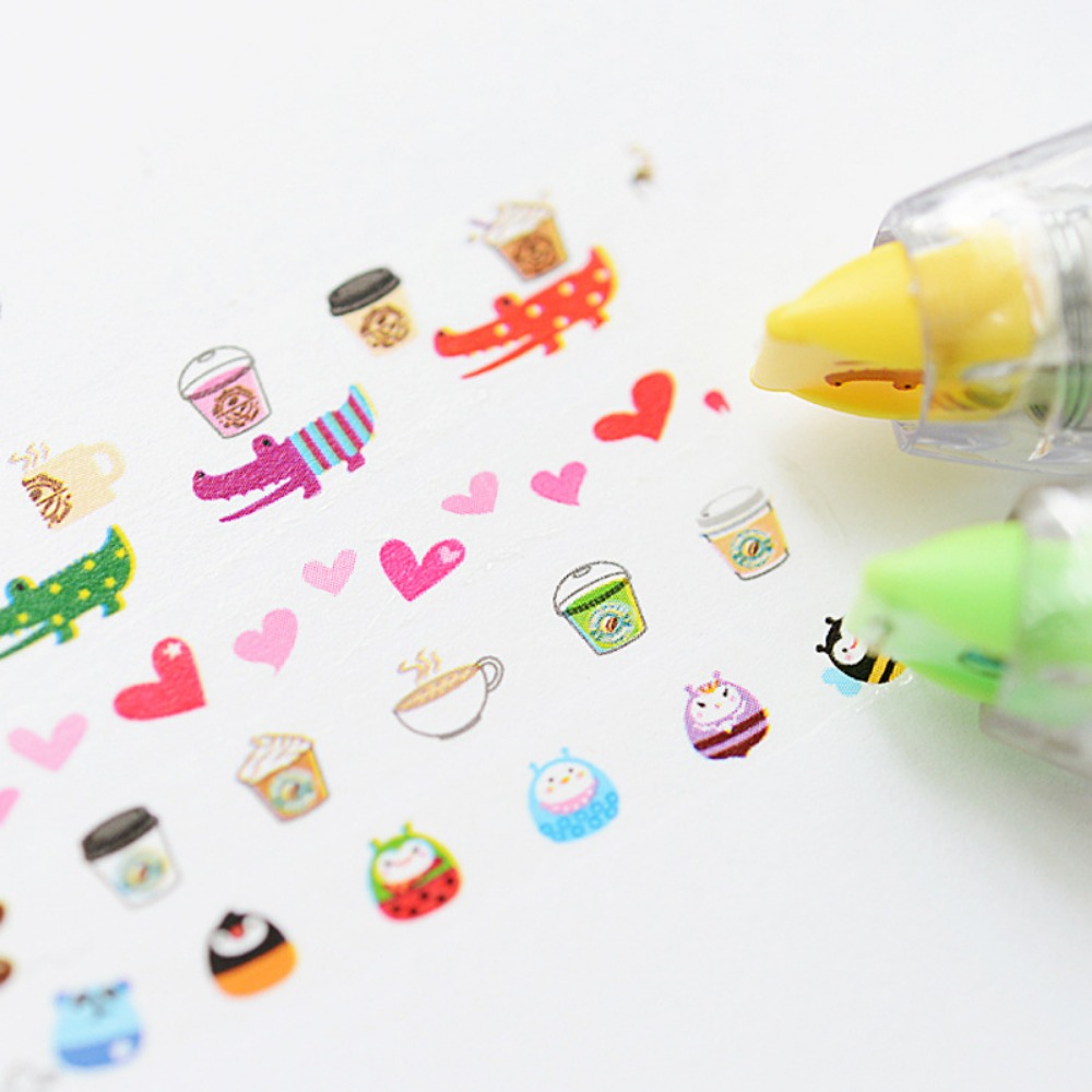 かわいいかわいい装飾修正テープ 6 ミリメートル * 4 メ - Correction Tape Roller のレビューと価格