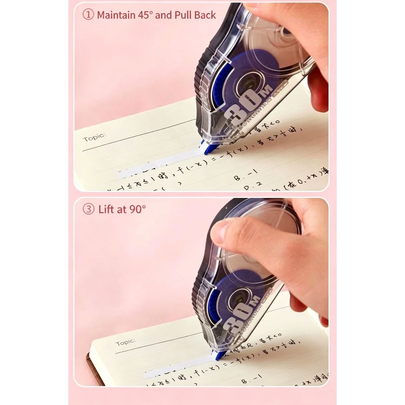 3/5個入り修正テープ 修正ローラー 8m大容量 スムーズで - Correction Tape Roller のレビューと価格