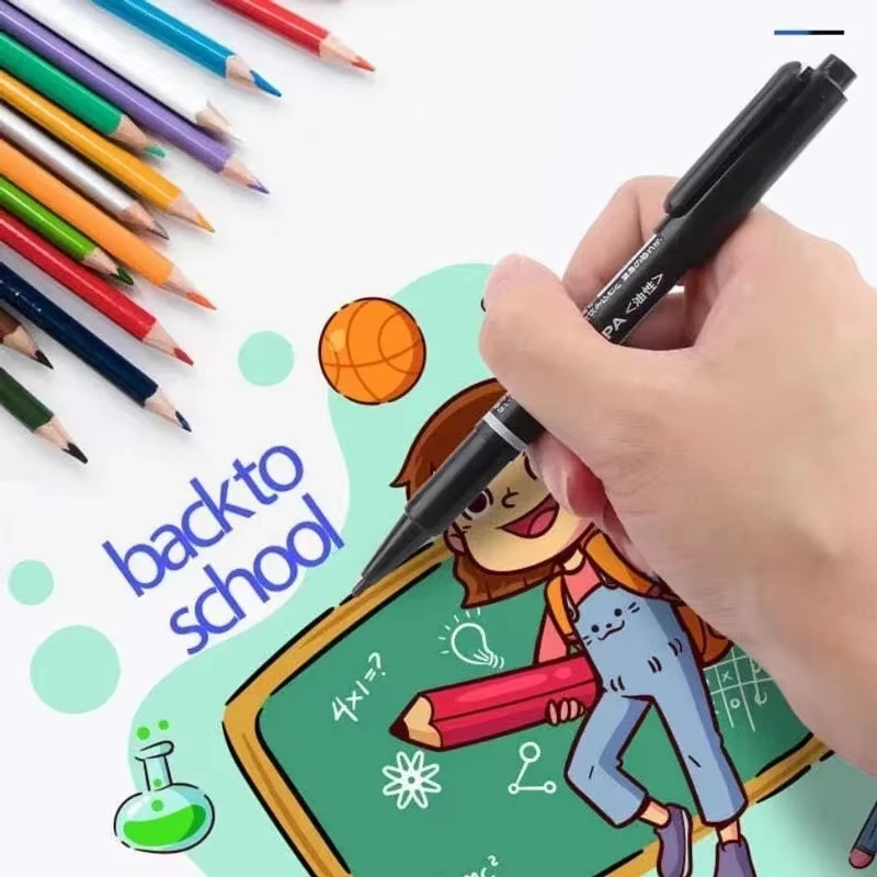 3本セットのデュアルチップ永久ペイントマーカーセット、防水・ - Whiteboard Marker Set のレビューと価格