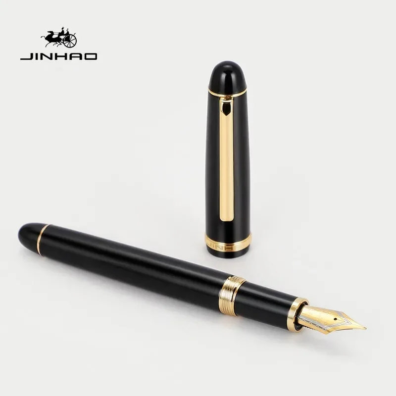 JINHAO-X350金属製万年筆、リーフ、f、m、ベントペ - Office Stationery Supply Business のレビューと価格