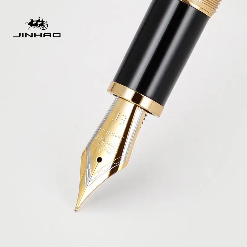JINHAO-X350金属製万年筆、リーフ、f、m、ベントペ - Office Stationery Supply Business のレビューと価格