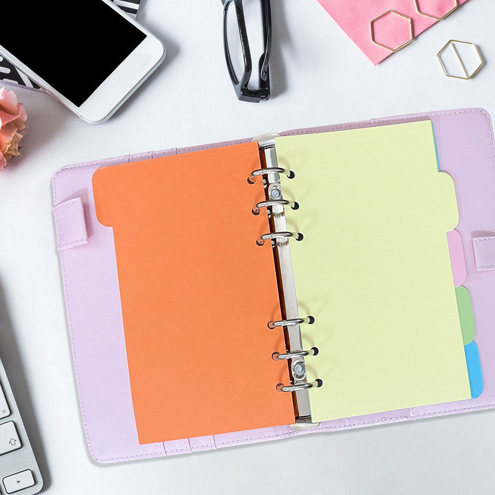 30枚入りカラーインデックスディバイダー、ルーズリーフ用紙リ - Index Tab Divider のレビューと価格