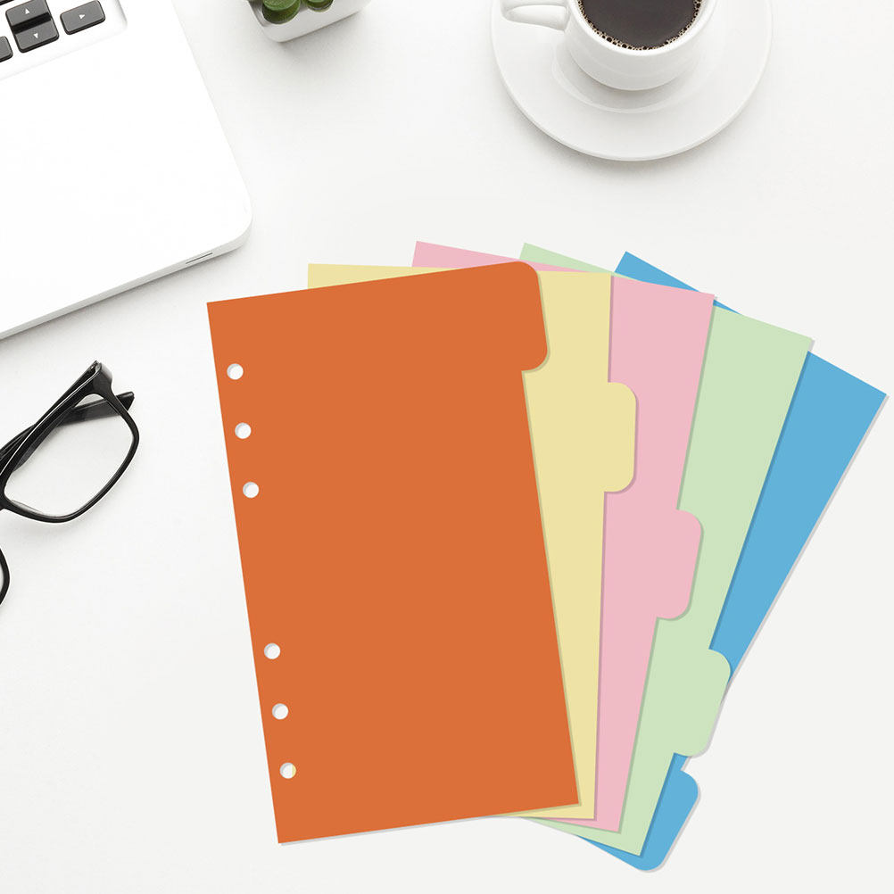 30枚入りカラーインデックスディバイダー、ルーズリーフ用紙リ - Index Tab Divider のレビューと価格