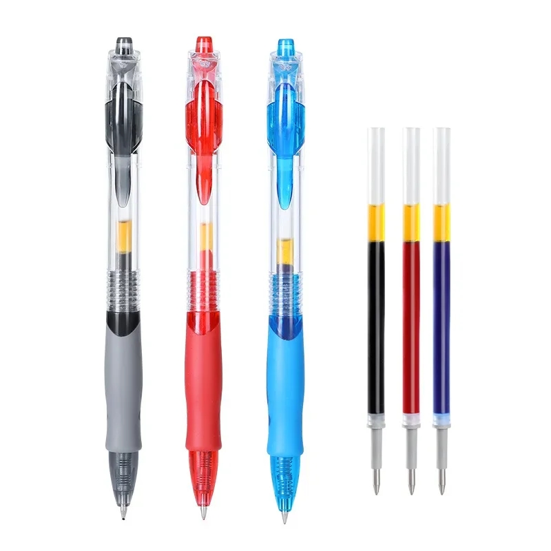 13/30本セットのリトラクタブルゲルペンセット、黒/赤/青 - Office Stationery And Supply のレビューと価格