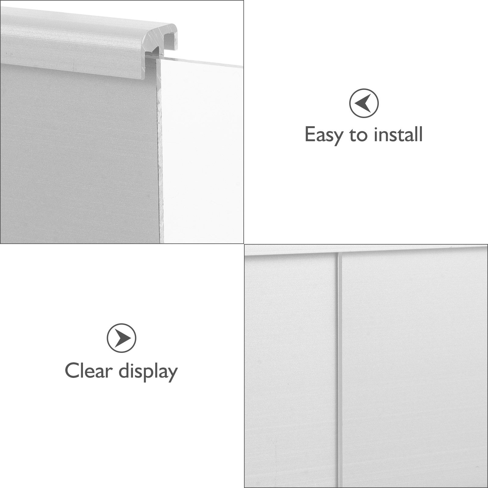 アルミ合金製デスク用ネームプレートホルダー、オフィススタッフ - Desk Name Plate のレビューと価格