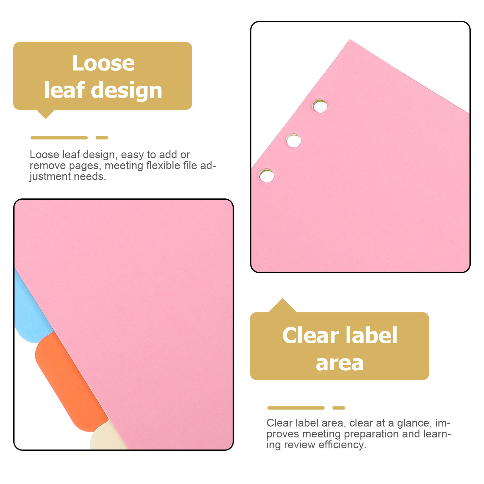 10枚入りプラスチック製バインダーディバイダー（タブ付き）、 - Index Tab Divider のレビューと価格