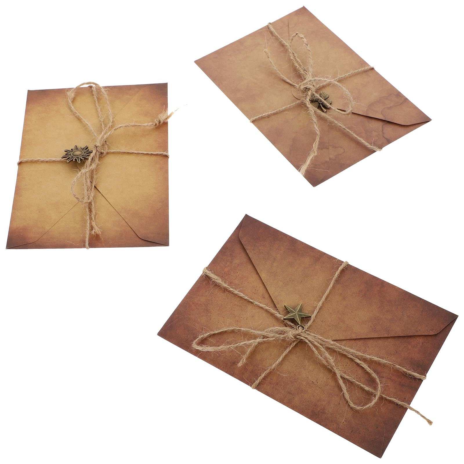ヴィンテージ印刷用紙と封筒セット、おしゃれなクラフト便箋、個 - Letter Envelope Kraft のレビューと価格