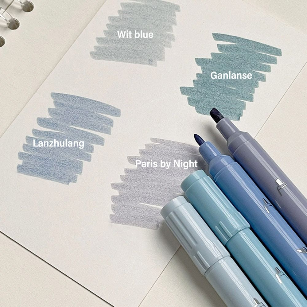 4 色ダブルヘッド蛍光ペングラデーションカラー文具蛍光ペン学 - Highlighter Set Pastel のレビューと価格